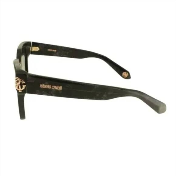 NEW ROBERTO CAVALLI women\'s square sunglasses in black / grey